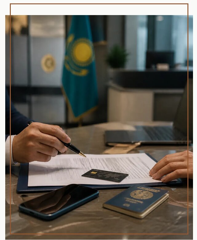 Открытие счета и банковской карты в Казахстане в Устях-Лабинске